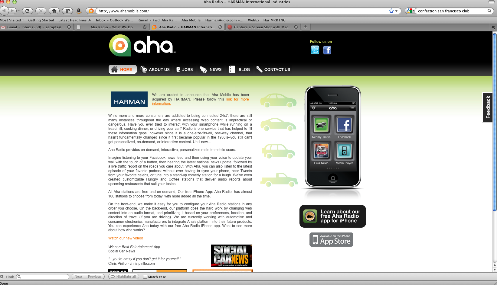 Old Aha Website
